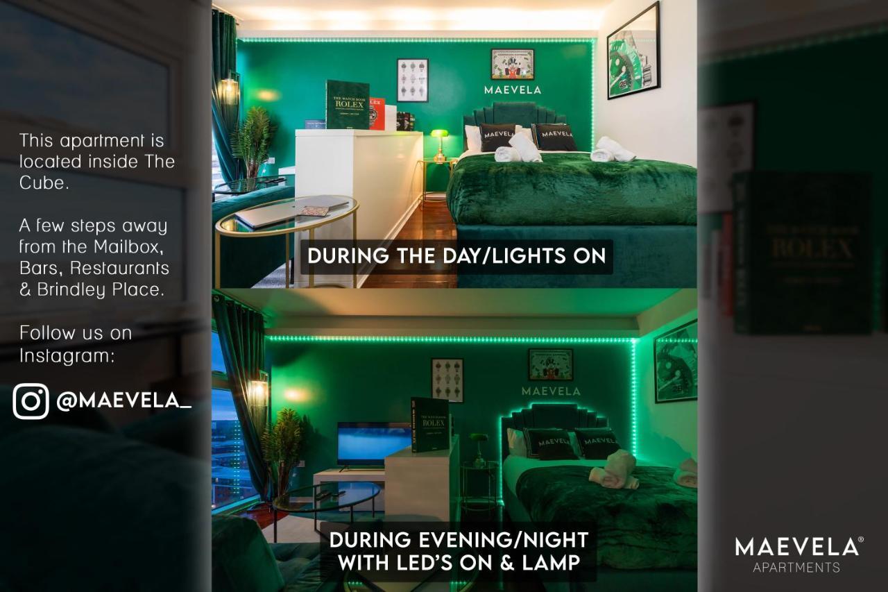 Maevela Apartments - Top Floor Rolex Themed Studio Apt Inside The Cube, Mailbox - Free Netflix & Wifi Бирмингем Экстерьер фото